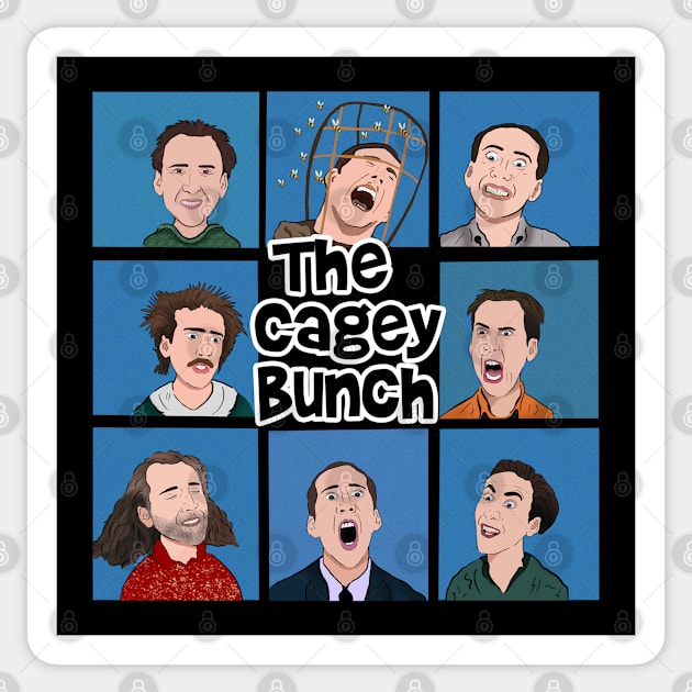 The Cagey Bunch Sticker by Barnyardy